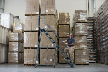 warehouse overloaded with abandoned inventory